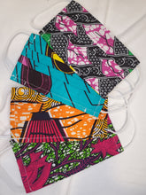 Load image into Gallery viewer, KIDS African Print Fabric Face Masks- Random Color Selection