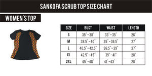 Sankofa Scrub Top